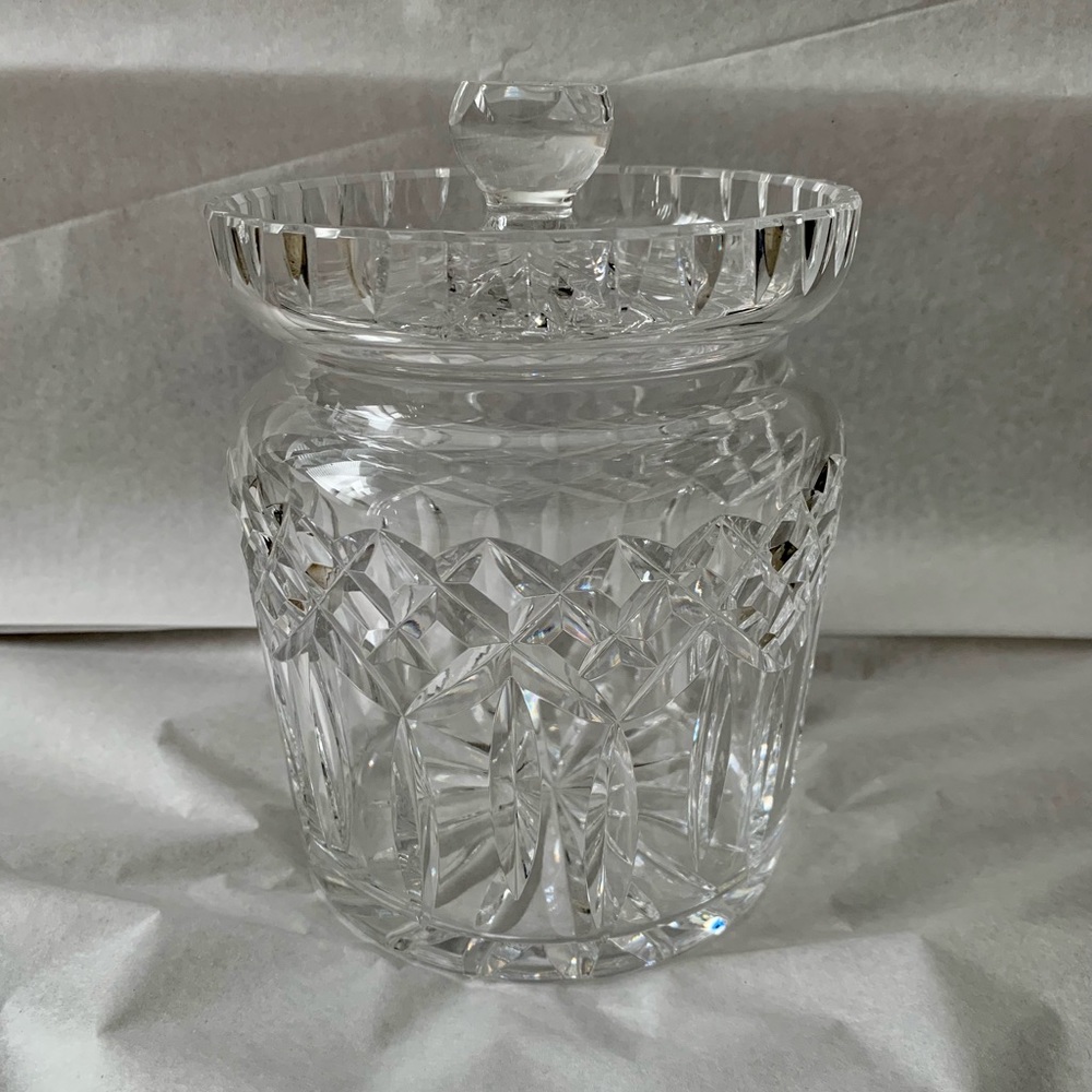 Waterford lismore crystal biscuit barrel